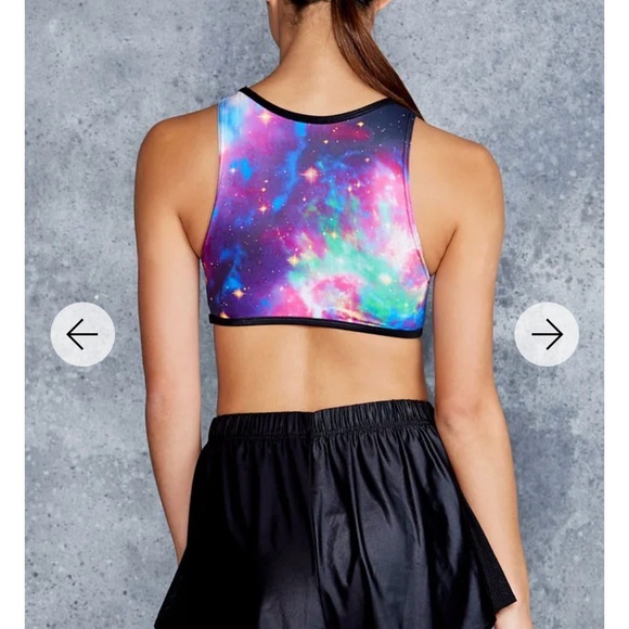 Blackmilk Galaxy Super Nova Network Swim Crop size S - Picture 11 of 11